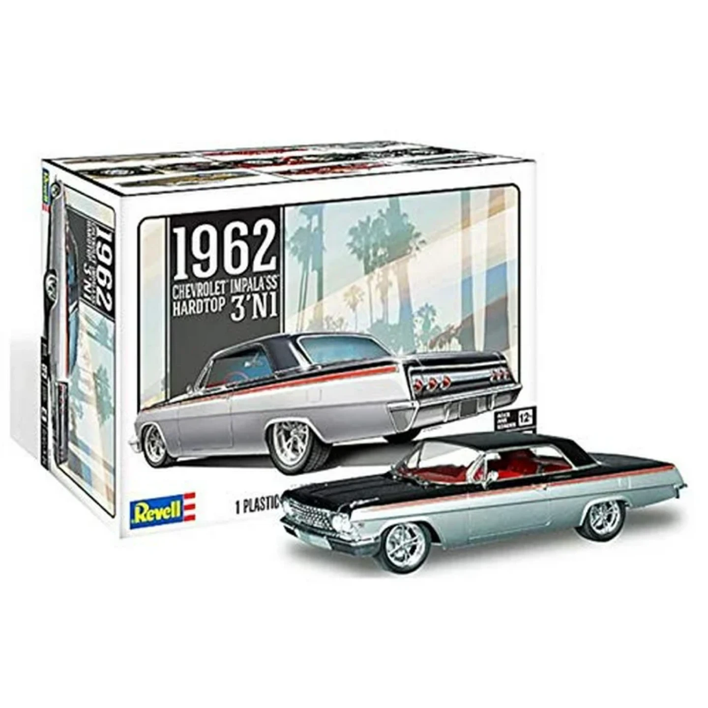 RARE Revell 1962 Chevrolet Impala SS Hardtop 3 'N 1 - photo 2