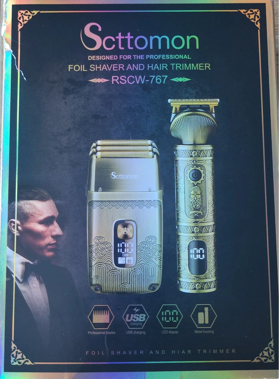 Scttomon Foil Shaver and Hair Trimmer Set - photo 2
