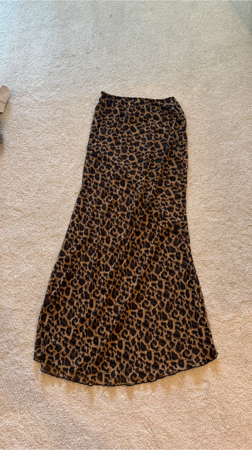 Leopard Print Maxi Skirt - photo 2