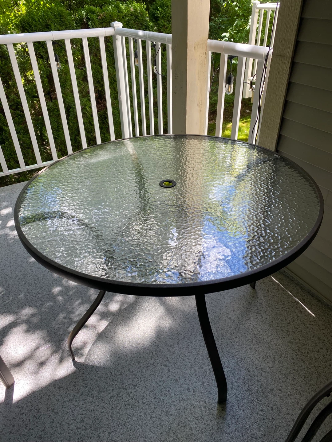 Patio desk and chairs