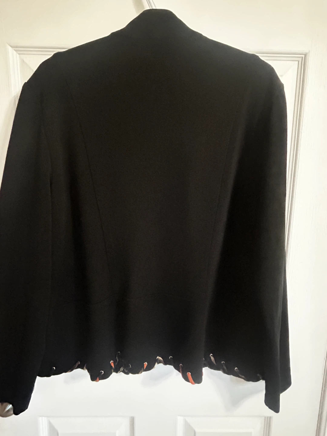 Joseph Ribkoff Black Jacket with Leopard Print Lining - photo 5
