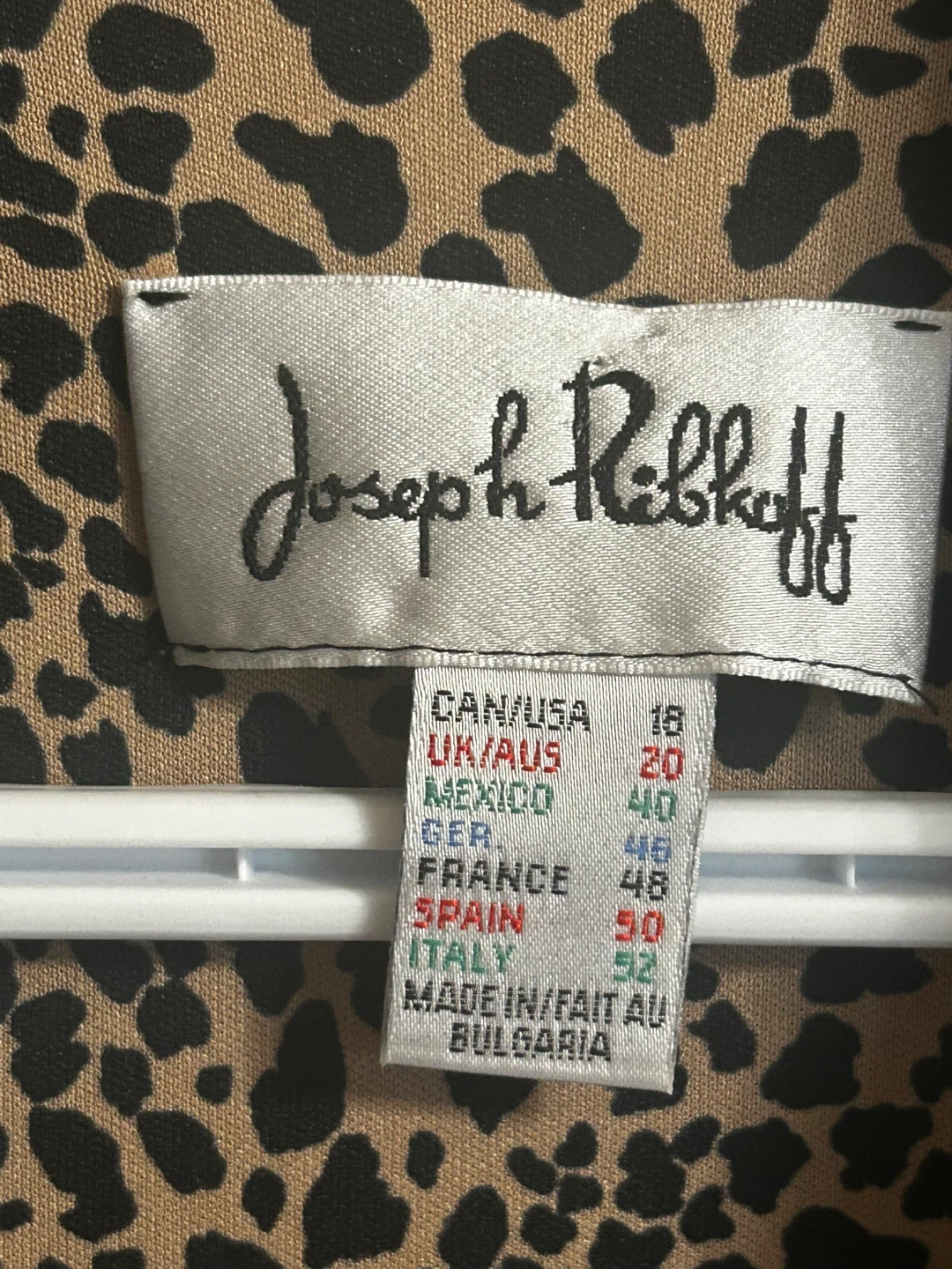 Joseph Ribkoff Black Jacket with Leopard Print Lining - photo 3