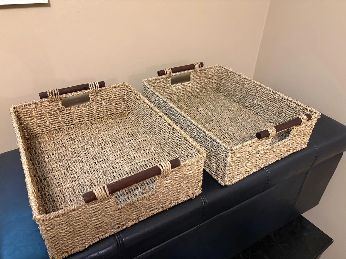 Woven Basket Set - Desk Organizer and Storage Bins - photo 2