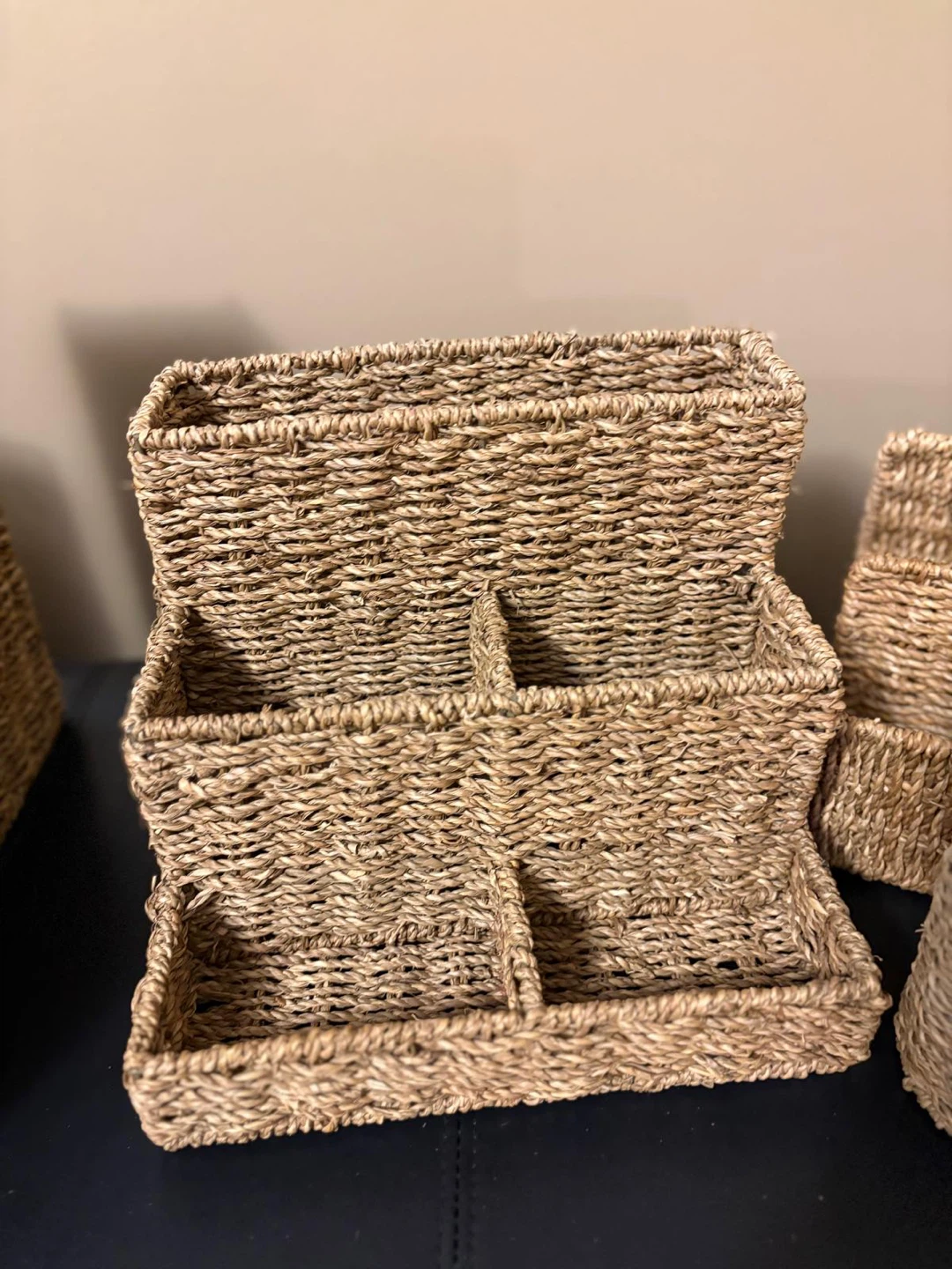 Woven Basket Set - Desk Organizer and Storage Bins - photo 5