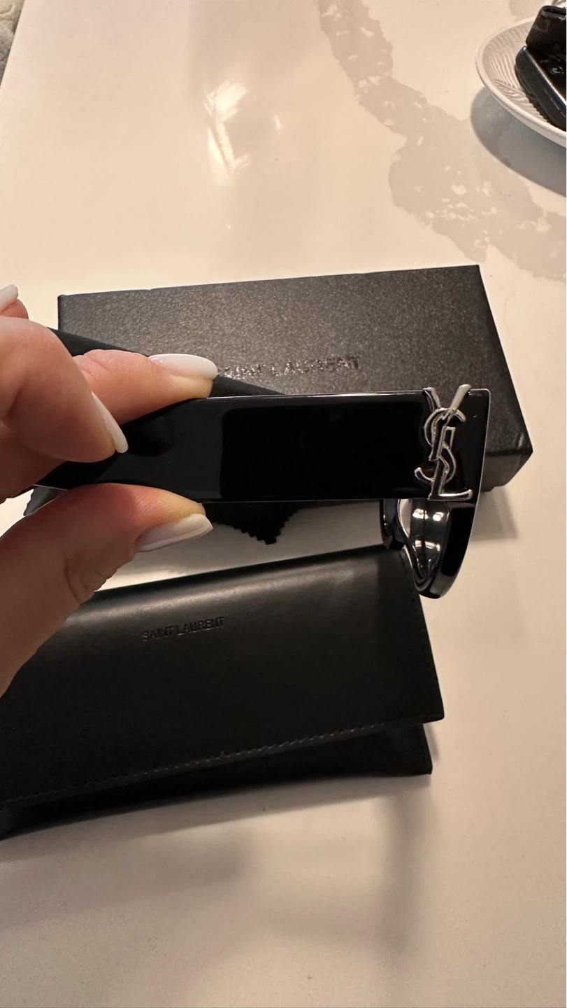 Saint Laurent Black Cat-Eye Sunglasses - photo 3