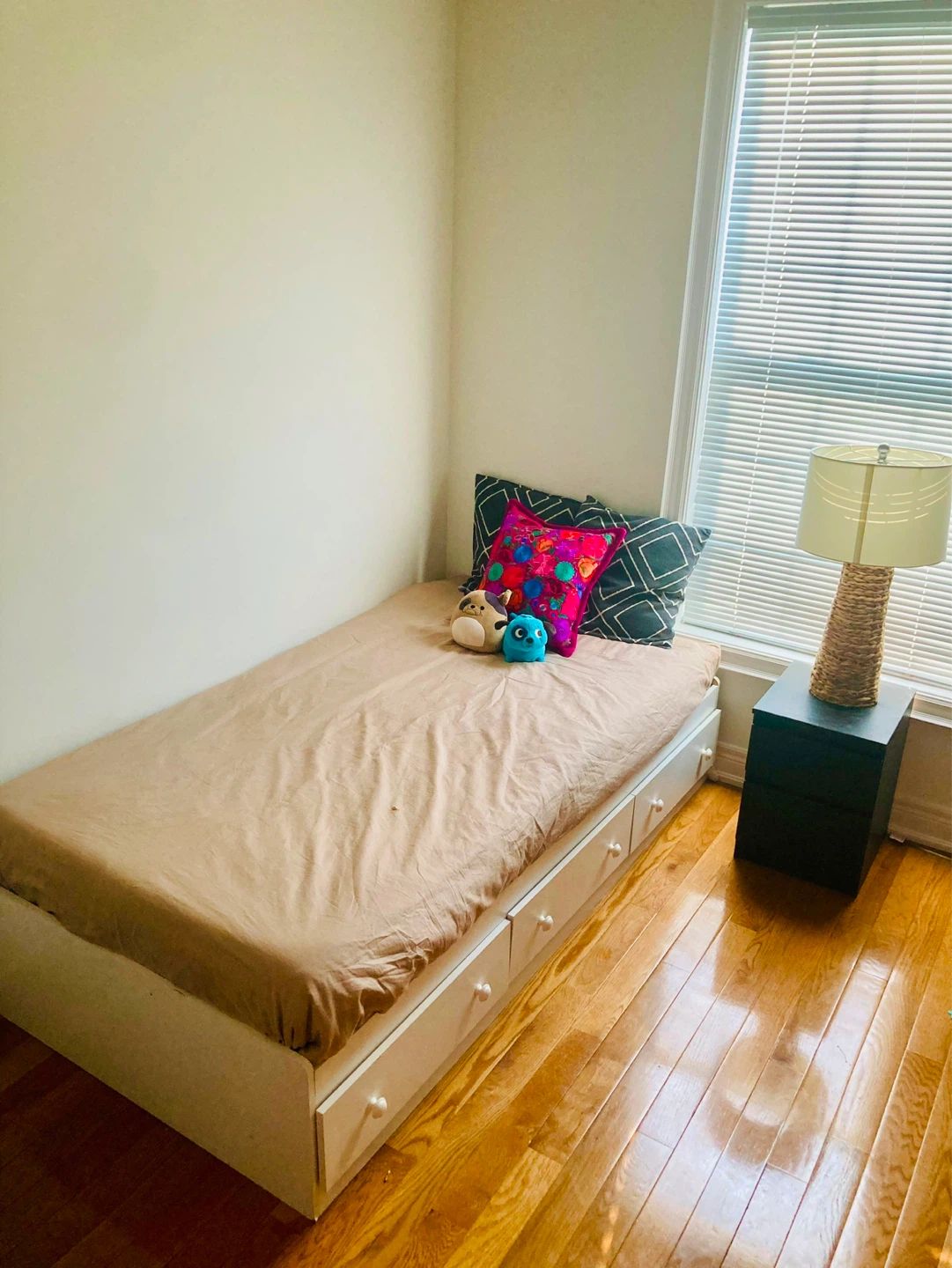 Twin Bed Frame with Storage Drawers