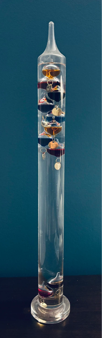 20” Galileo Glass Thermometer with Floating Globes - photo 2