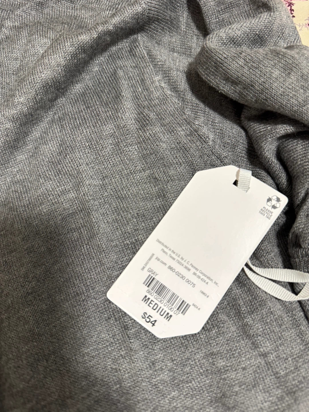 Grey Cardigan Sweater - Size Medium