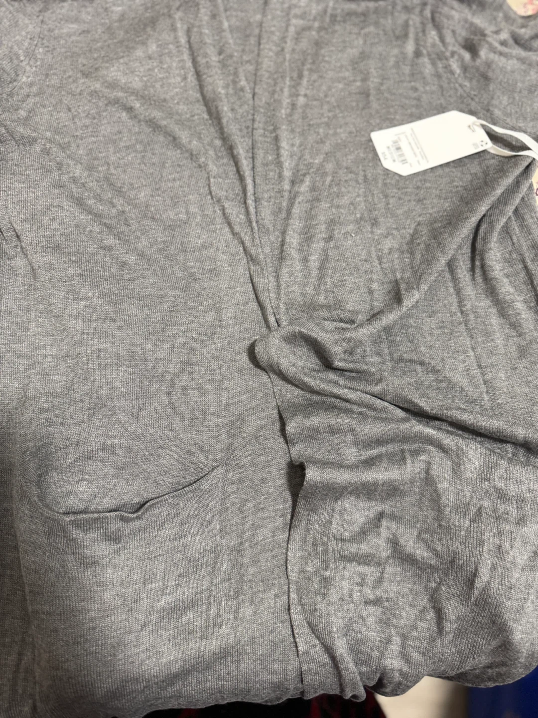 Grey Cardigan Sweater - Size Medium - photo 4