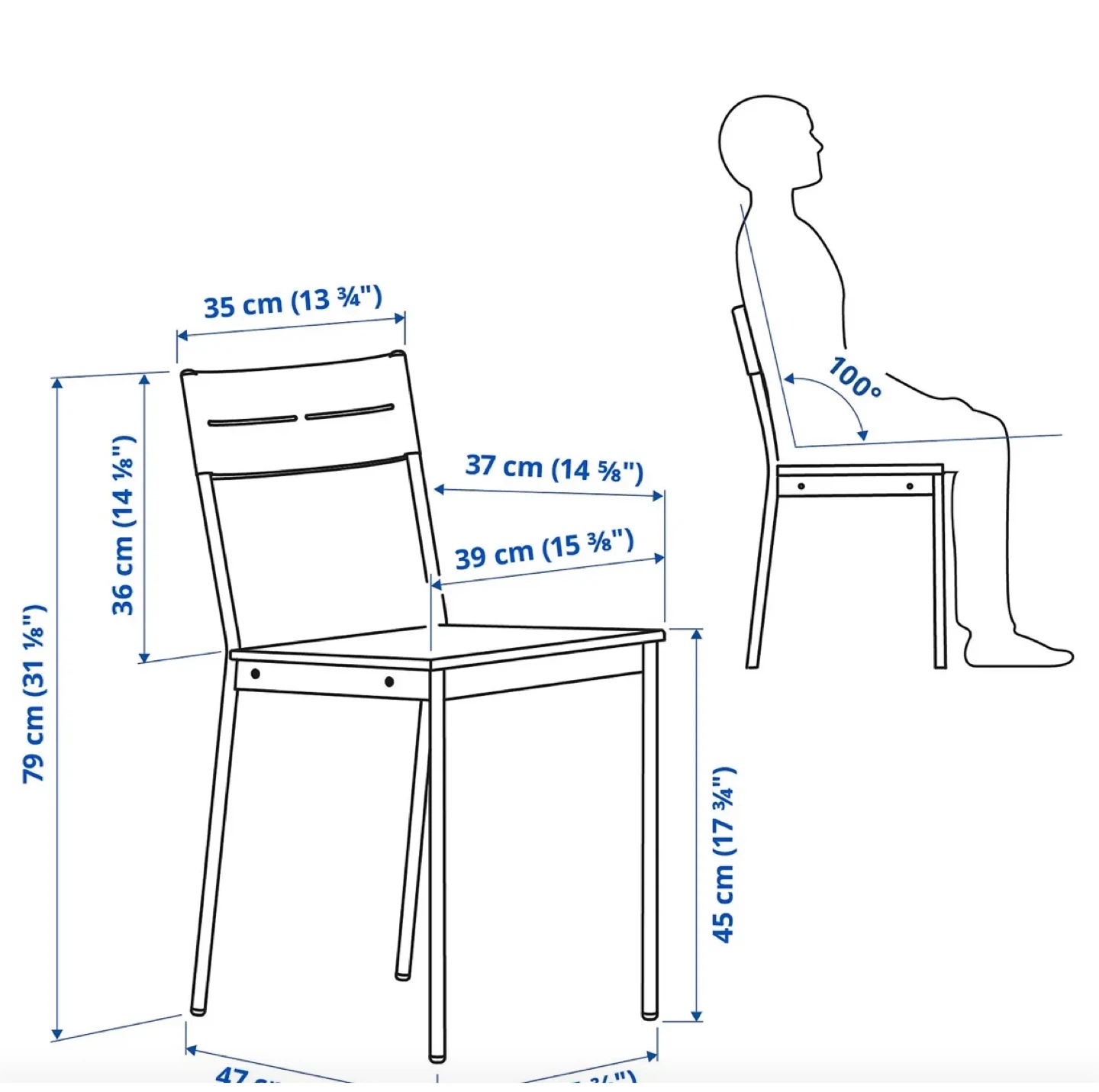 IKEA NILSERIK Chair - Black/Wood Effect - photo 4