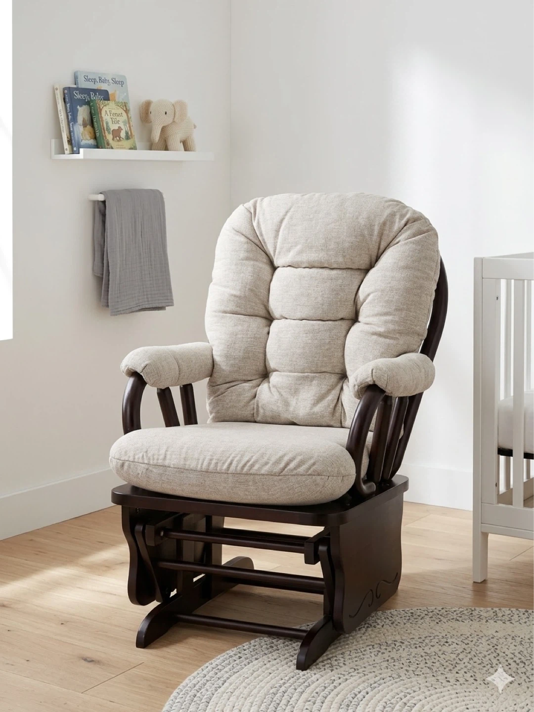 Wood Glider Rocking Chair