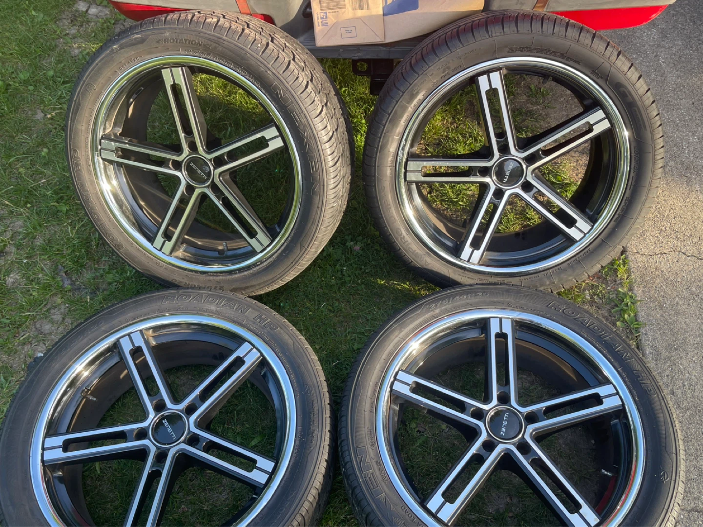 Zenetti 275/40R20 Tires and Rims (Set of 4)