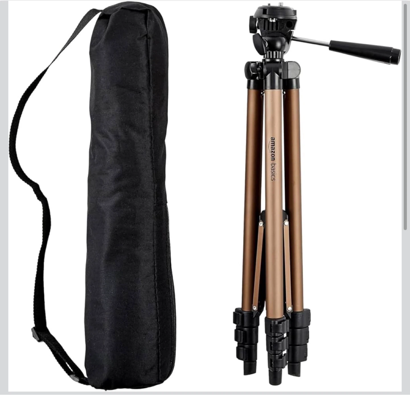 Amazon Basics 50-Inch Tripod with Carrying Bag - photo 3