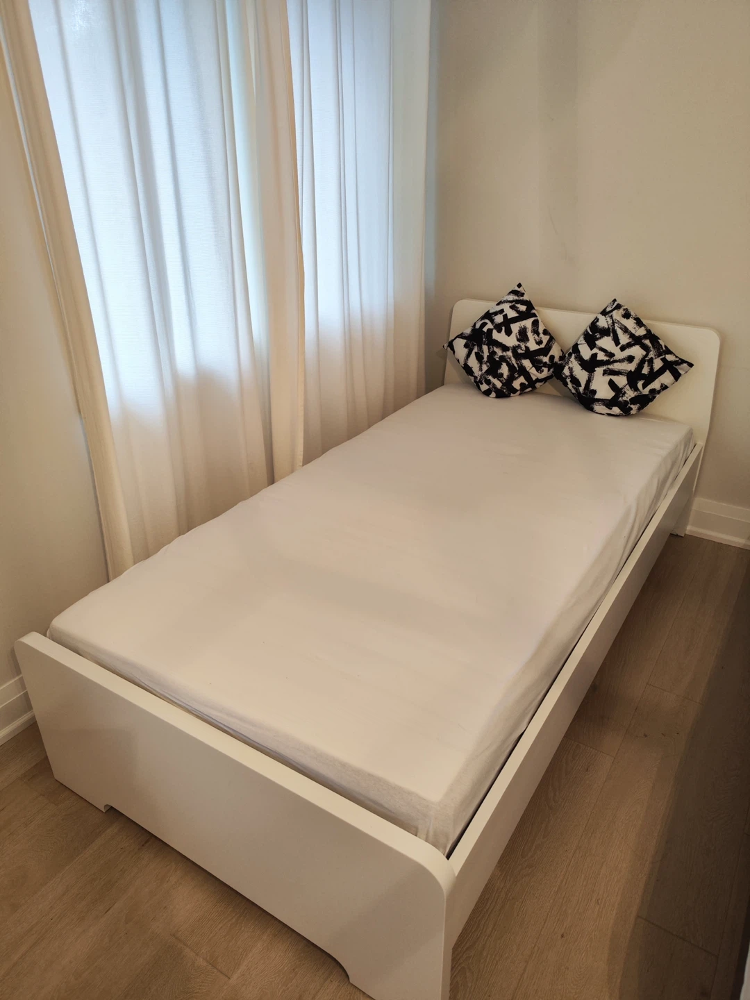 White Single Bed Frame