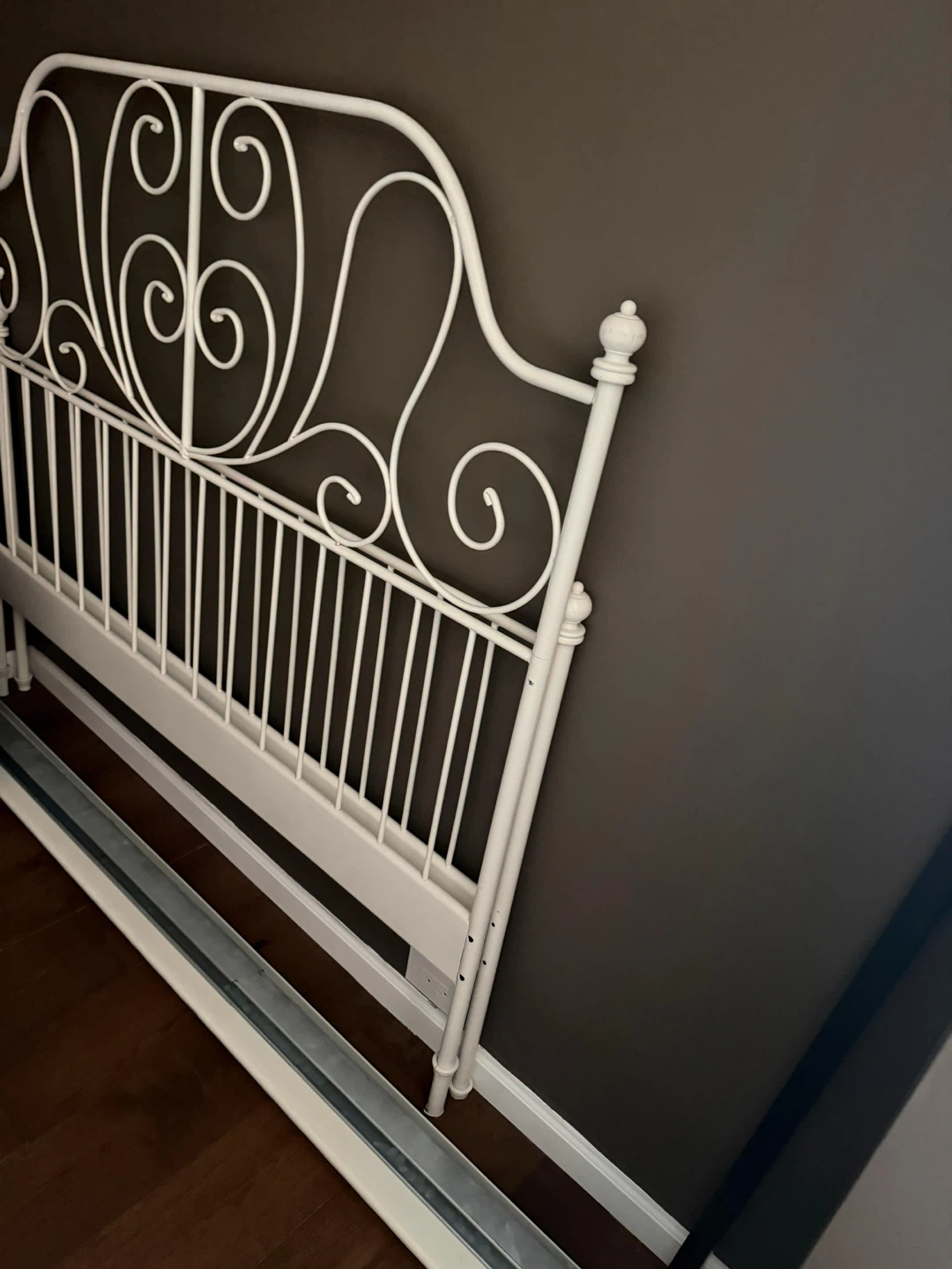 White Metal Bed Frame - photo 3