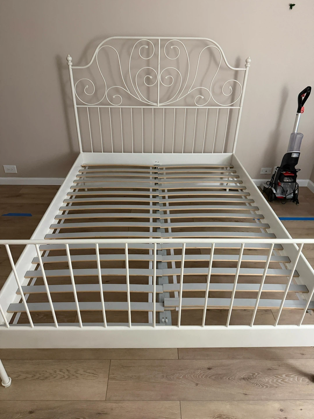 White Metal Bed Frame