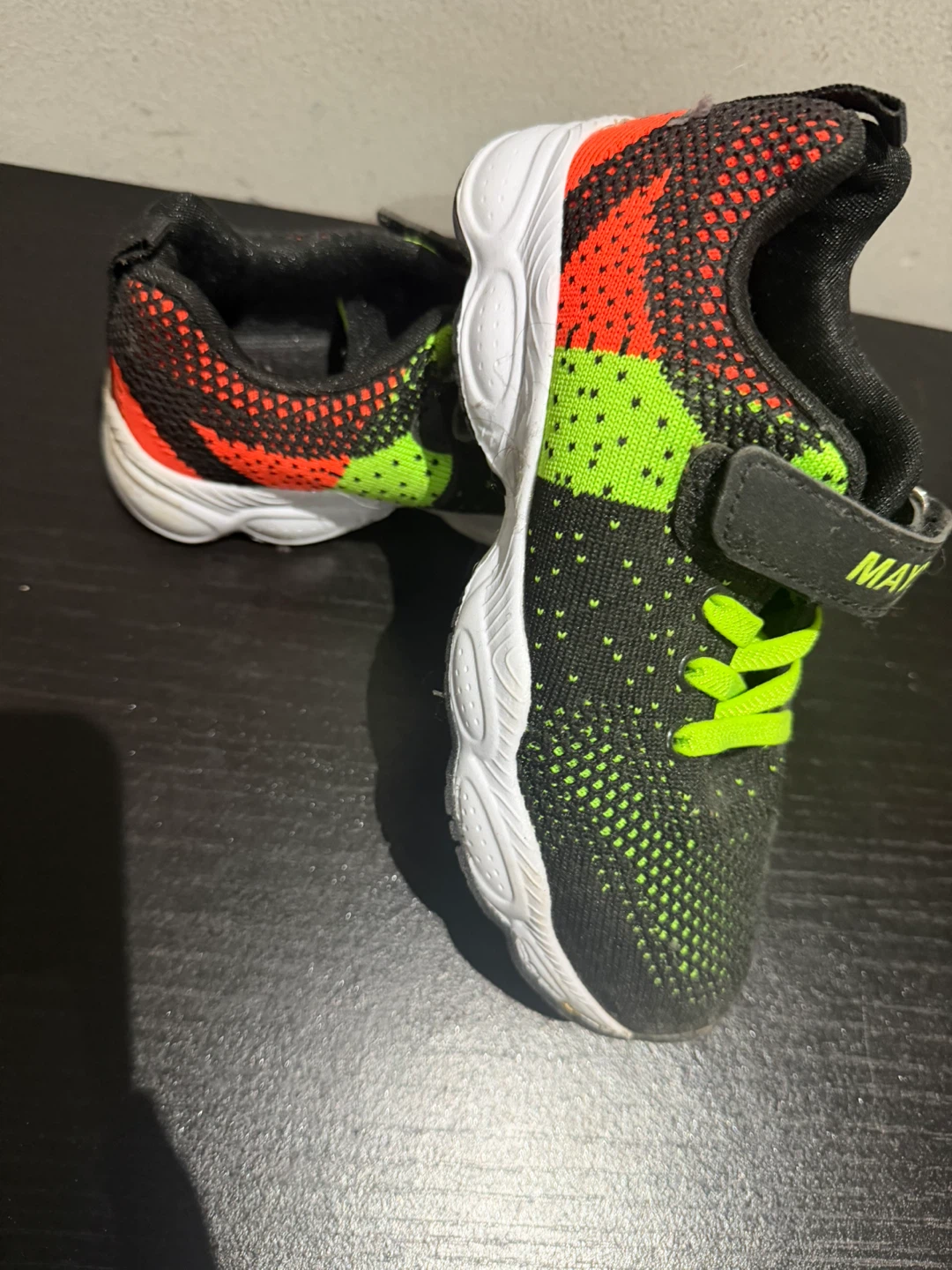 MAYZERO Kids' Black & Neon Athletic Shoes