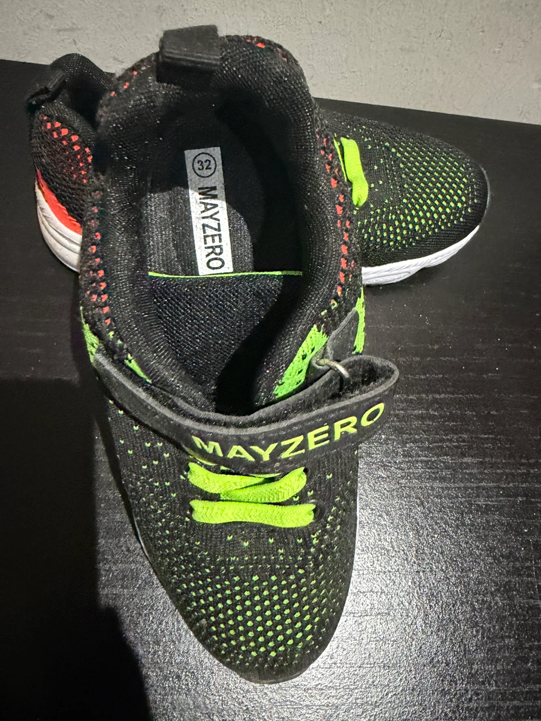 MAYZERO Kids' Black & Neon Athletic Shoes - photo 2