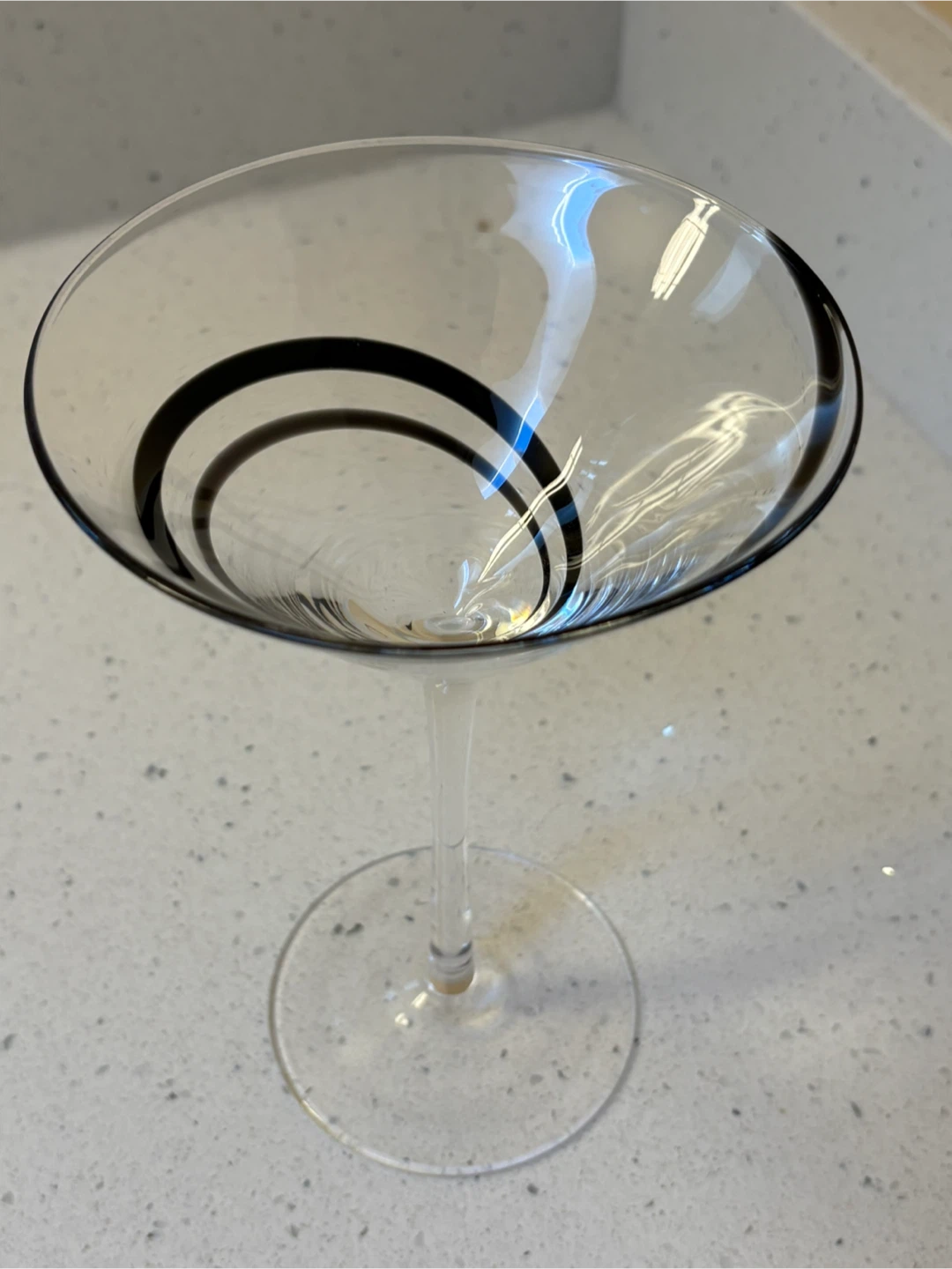 Set of 6 Artistic Glass Martini Cocktail Set - photo 3