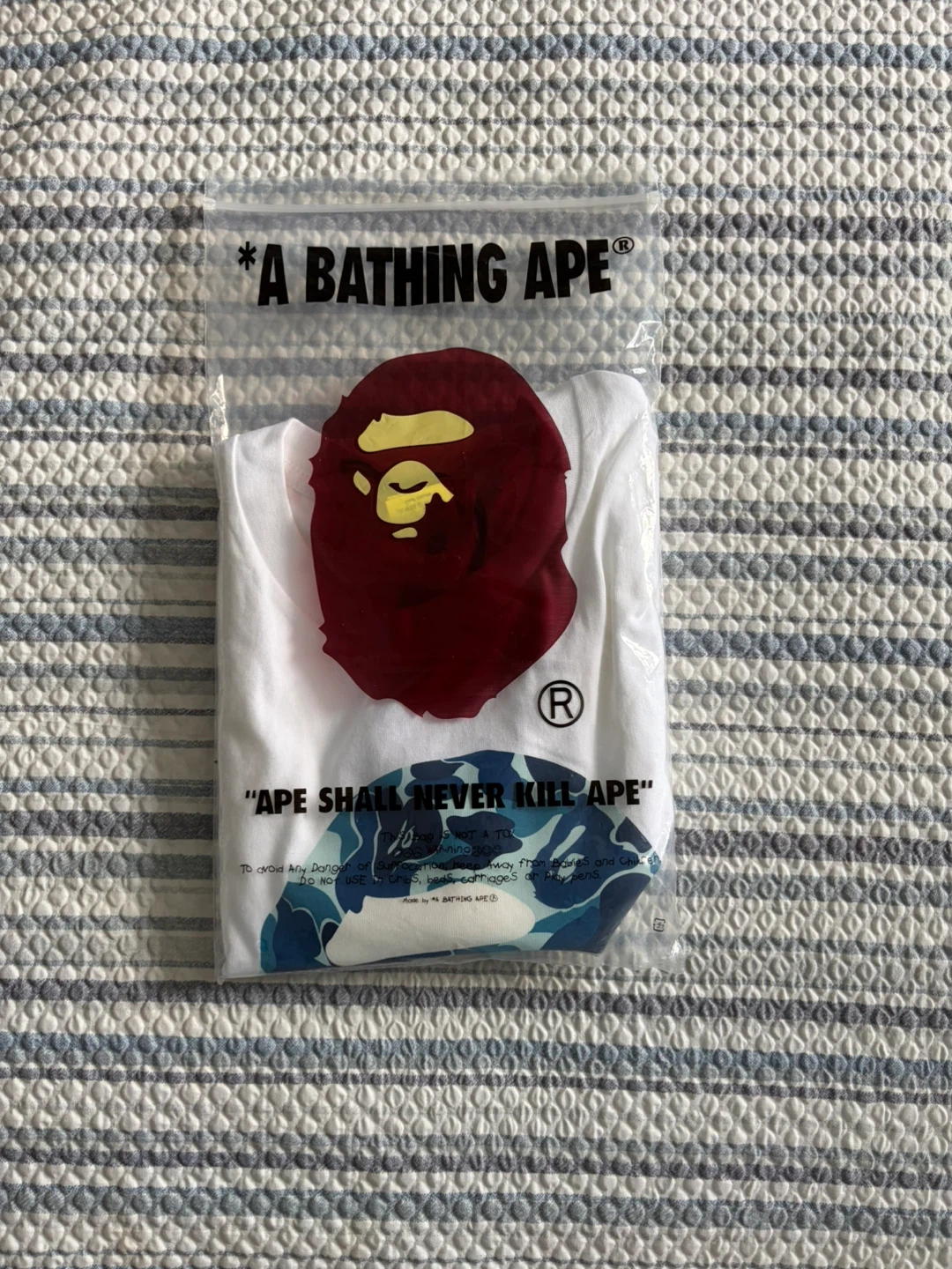 A Bathing Ape BAPE White Camo Ape Head T-Shirt