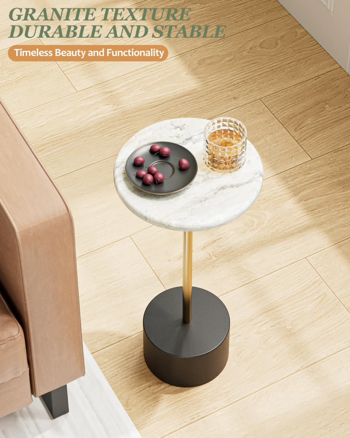 Aobafuir Round Side Table - photo 3