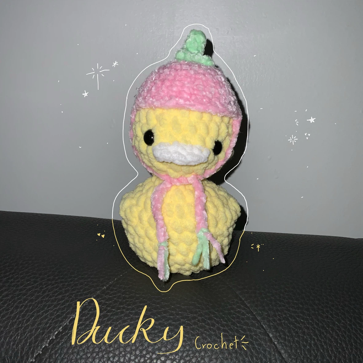 Handmade Crochet Ducky Plush Toy