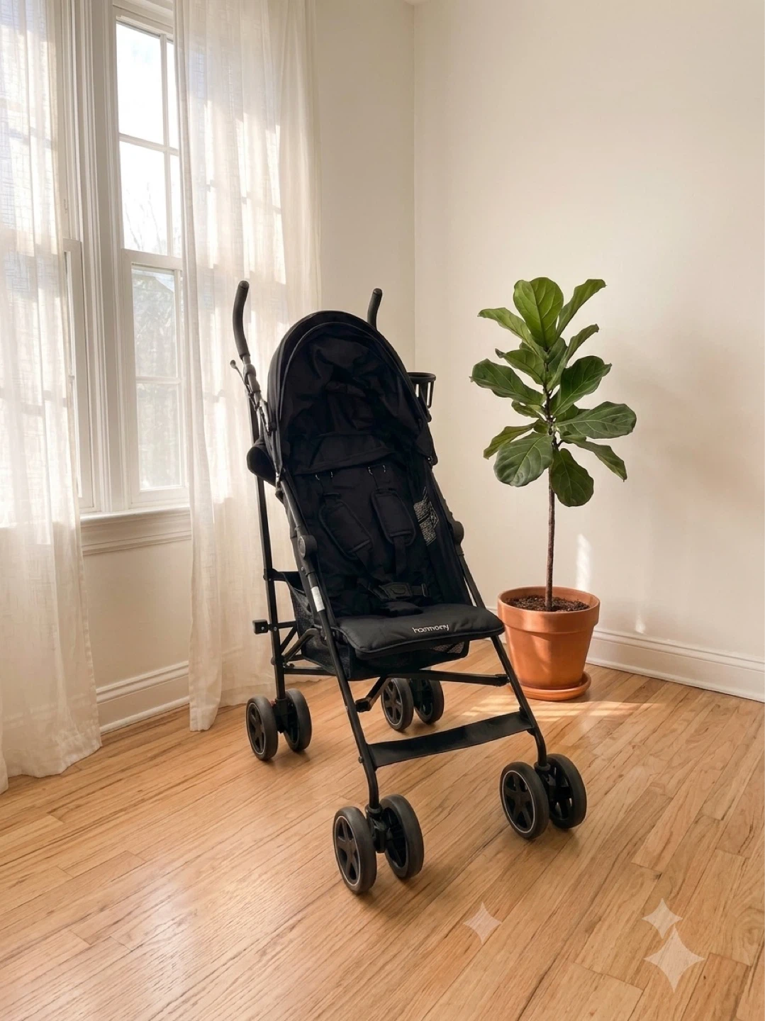 Lightweight Umbrella Stroller - Black