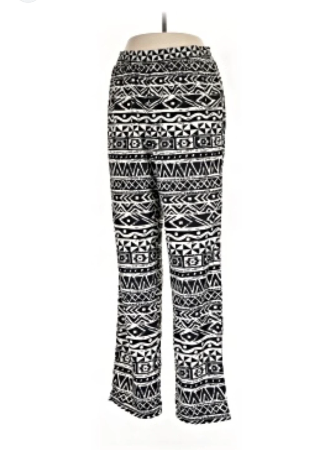 Laura Kent Black & White Patterned Pants Size 12 - photo 2
