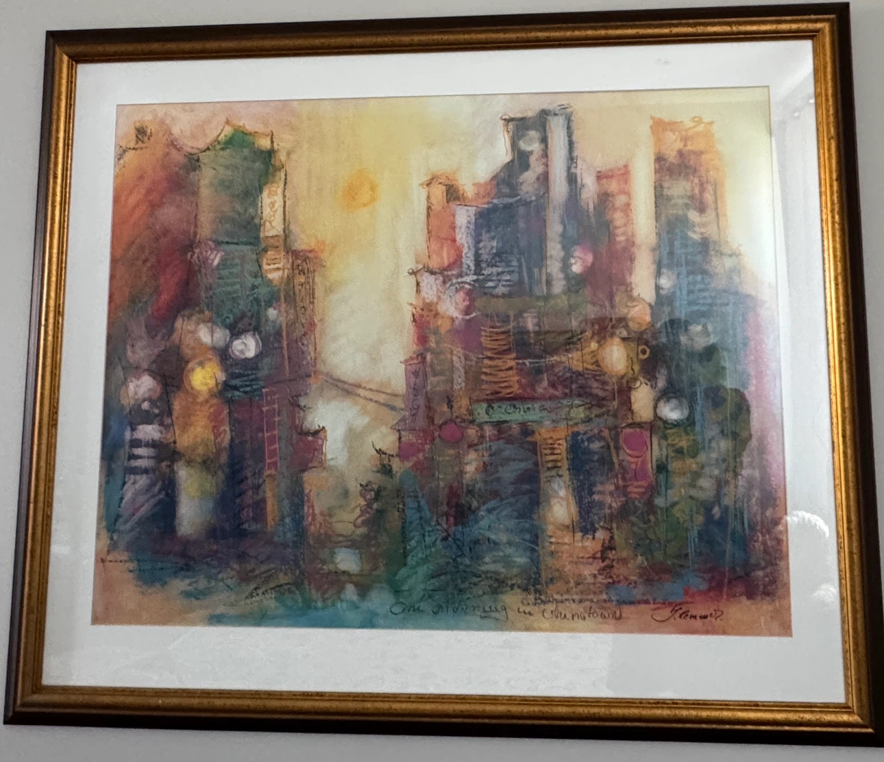 Framed "One Morning in Chinatown" Art Print by F. Klemmer