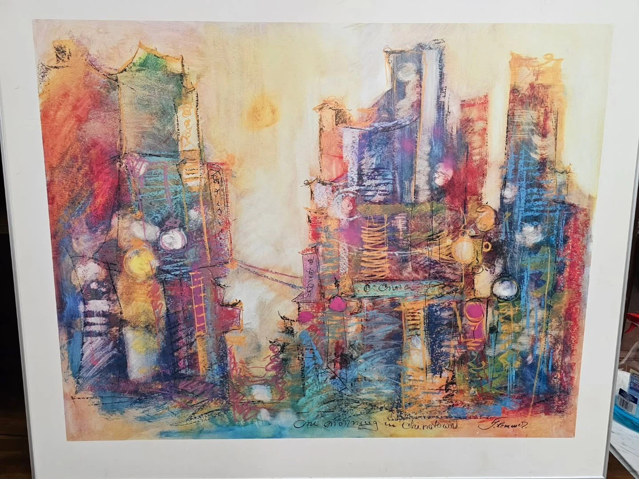 Framed "One Morning in Chinatown" Art Print by F. Klemmer - photo 2