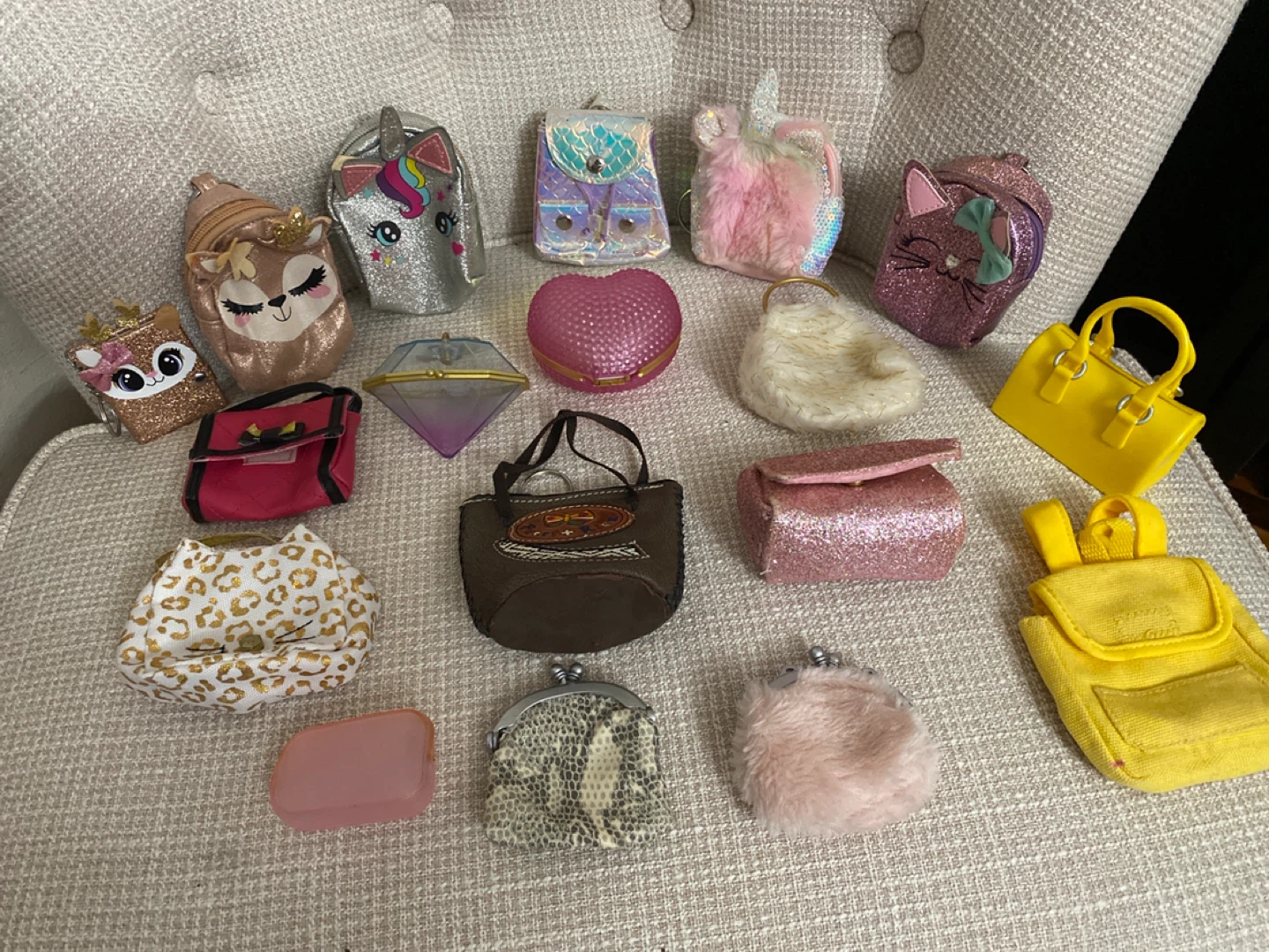 Assorted Mini Purses and Backpacks for dolls for Dolls