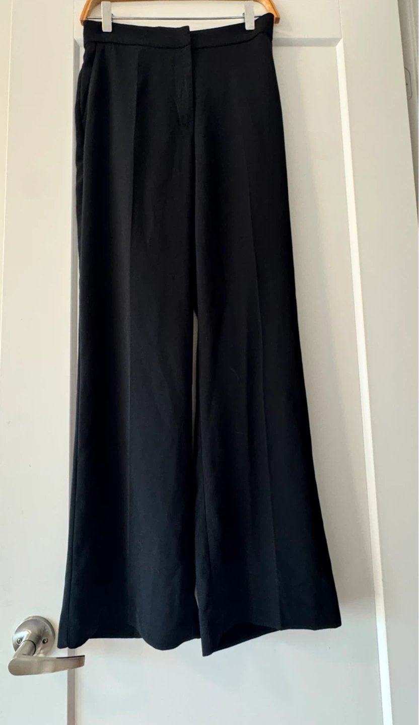 H&M Black Wide Leg Trousers