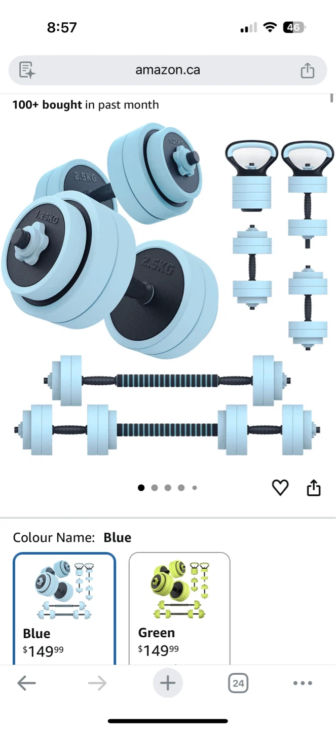 PASY EU Adjustable Dumbbell Set - photo 4