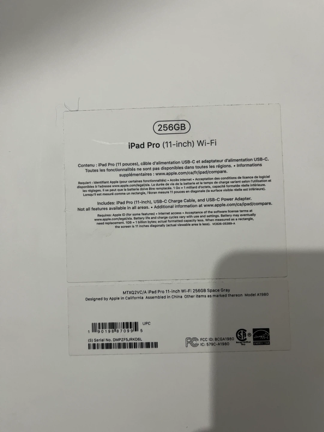 Apple iPad Pro (11-inch) Wi-Fi 256GB Space Gray - photo 2