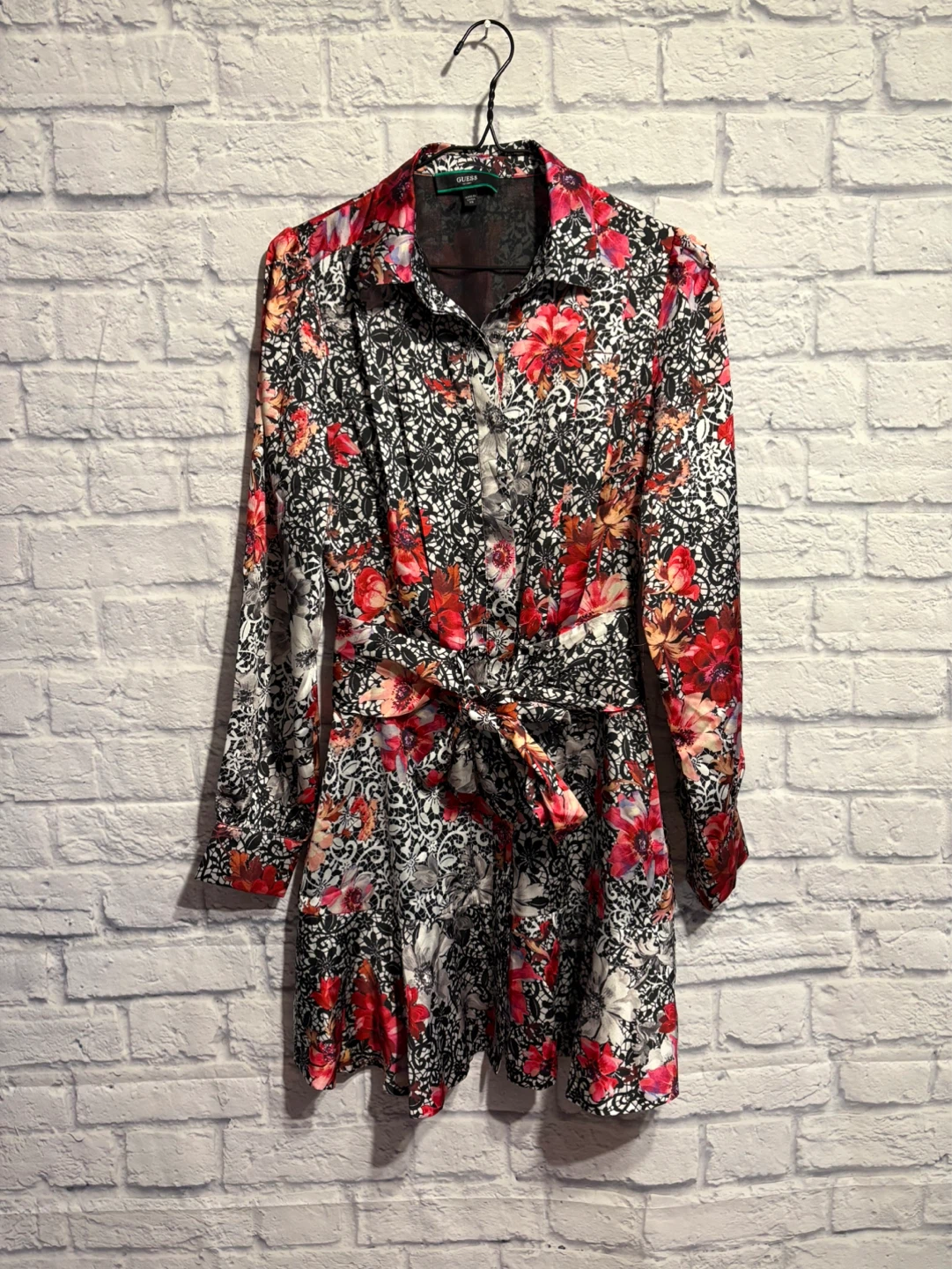 Guess Floral Print Shirt Dress XS - photo 2