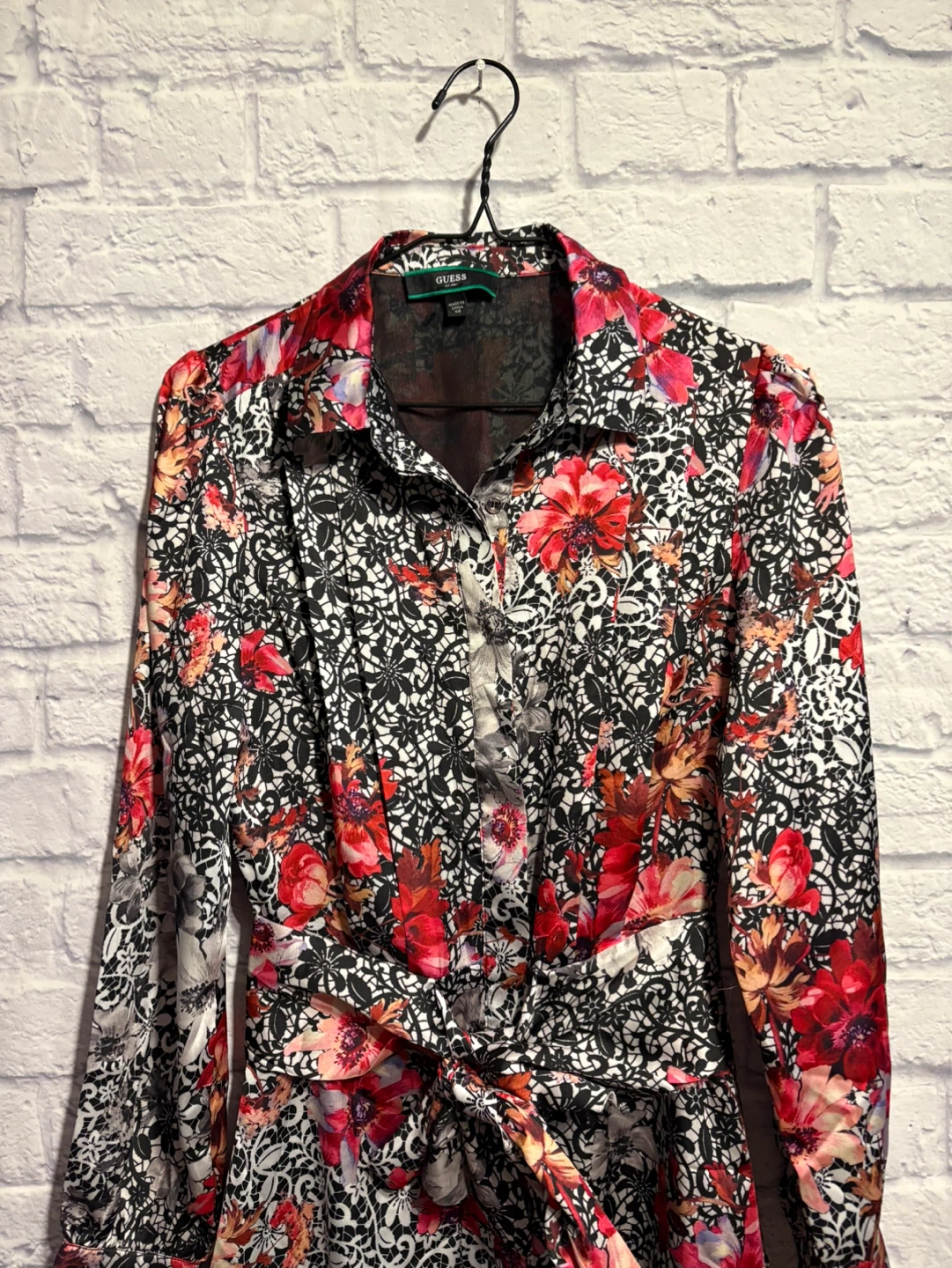 Guess Floral Print Shirt Dress XS - photo 3