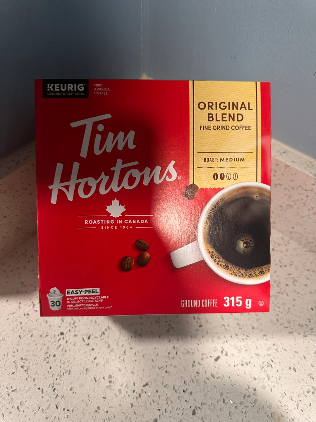 Tim Hortons Original Blend Fine Grind Coffee k cup 315g