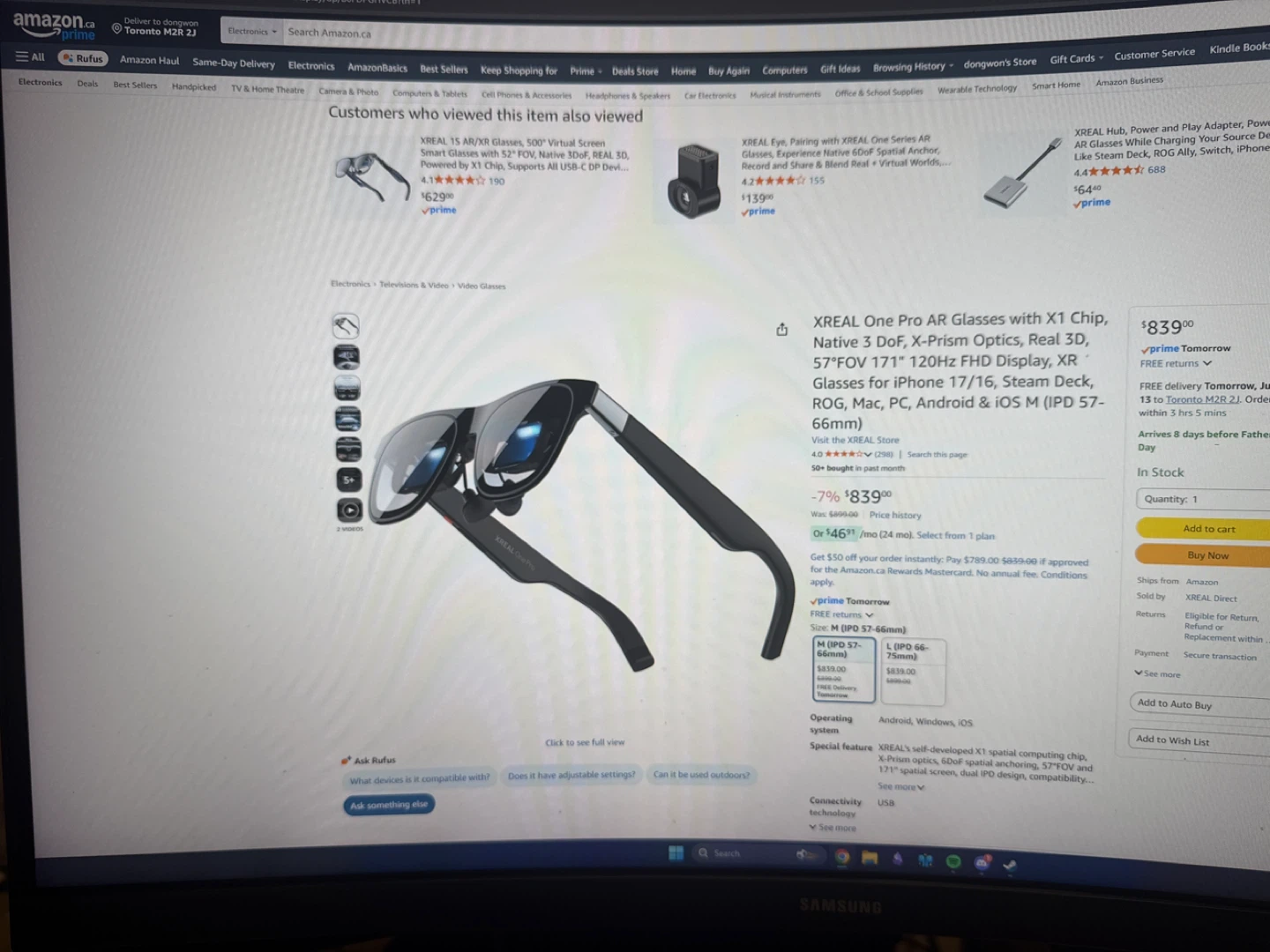 XREAL One Pro AR Glasses (Medium size) - photo 5