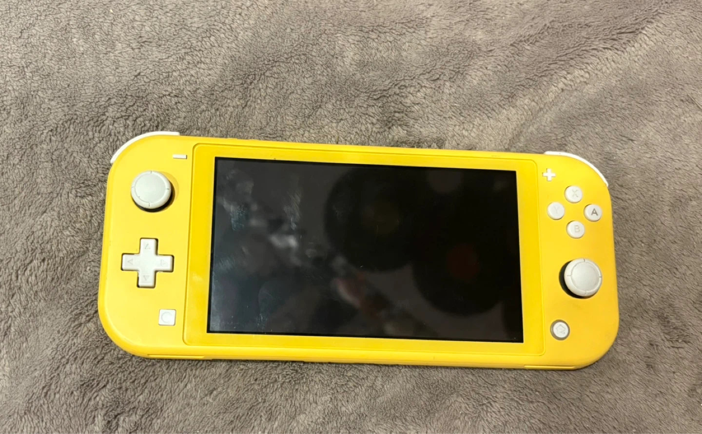 Yellow Nintendo switch lite
