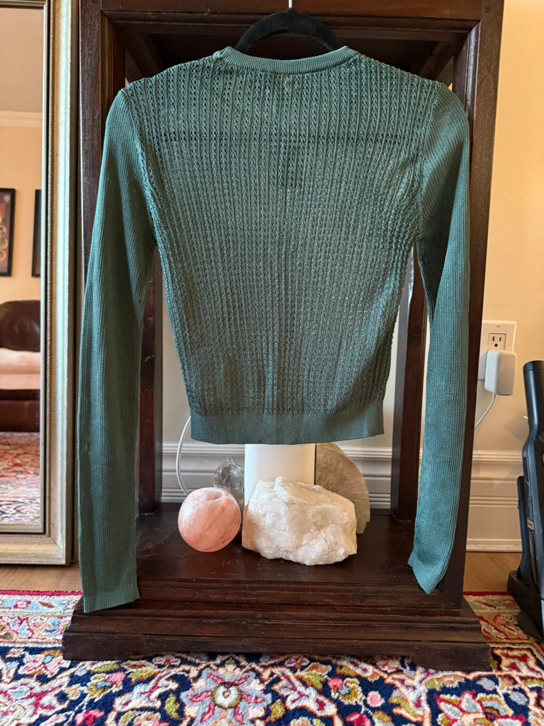 NWT Free People H29 and Crew Pullover Forest Green XS - photo 2