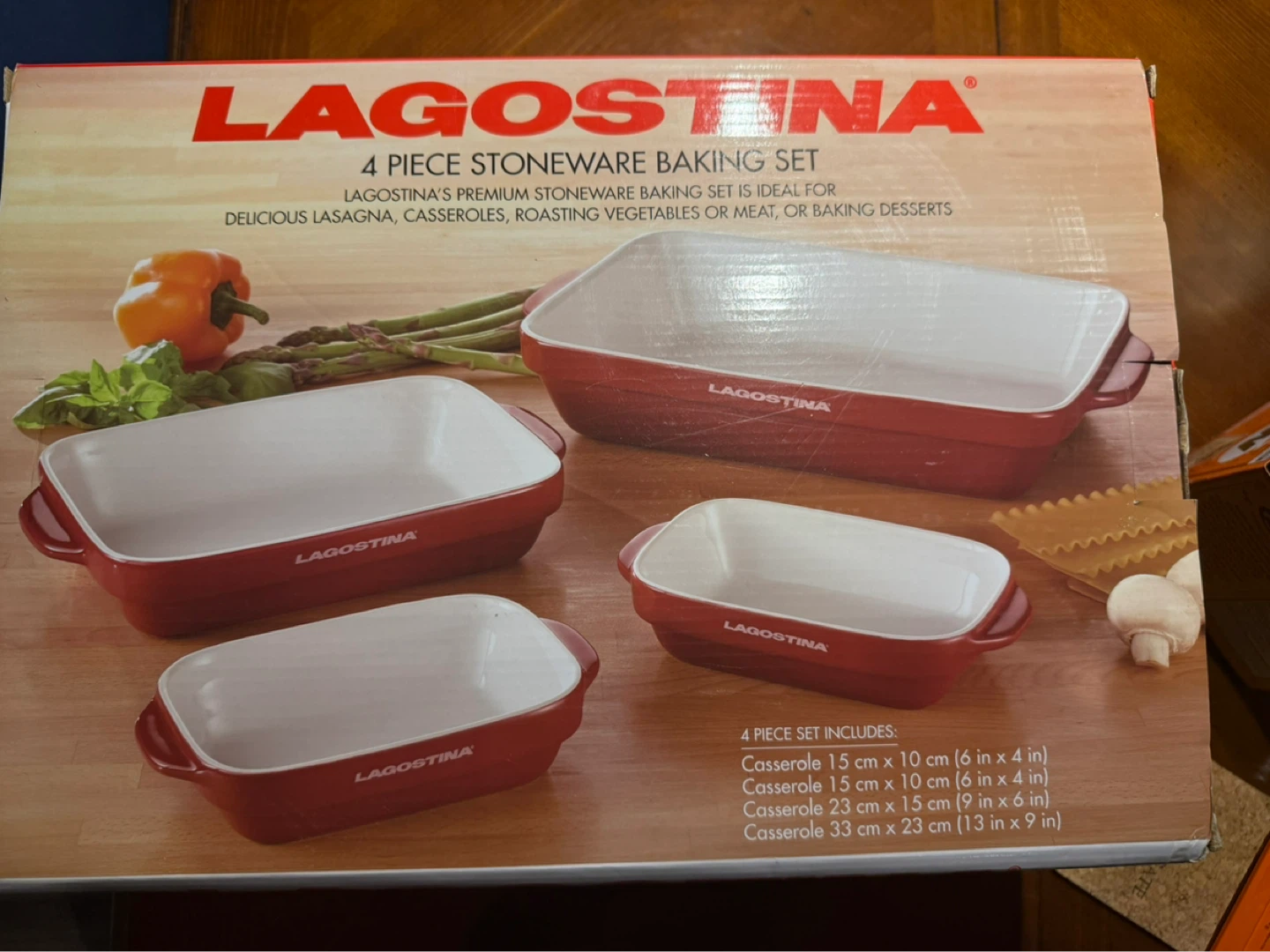 Lagostina 4 Piece Stoneware Baking Set