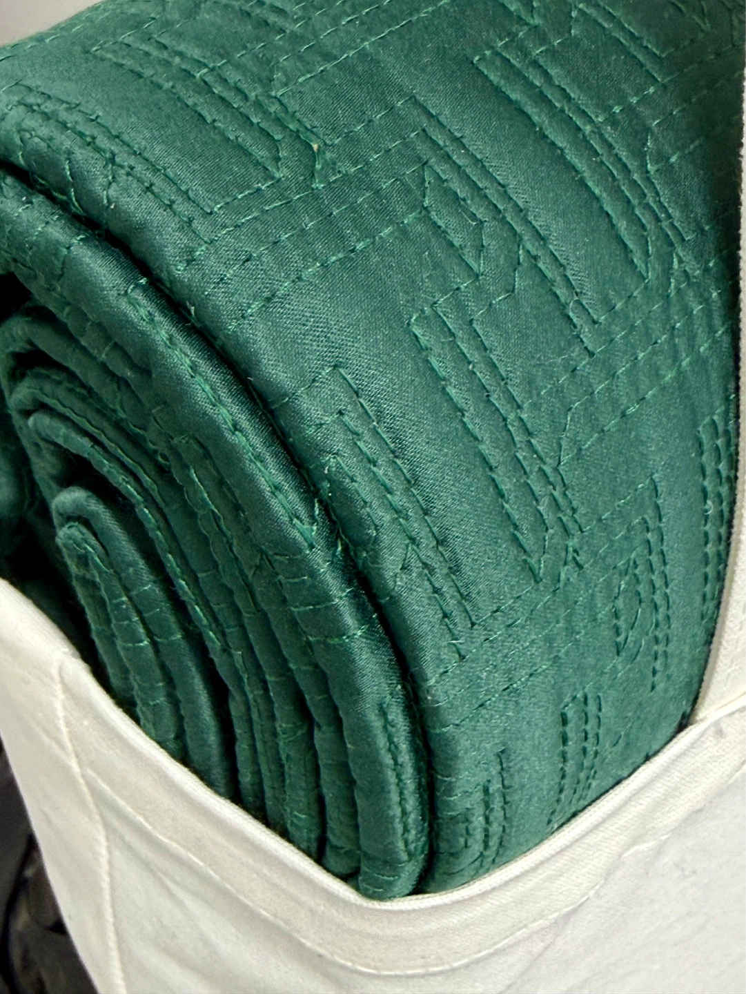 NWT Ted Baker King Quilted Throw Forest Green