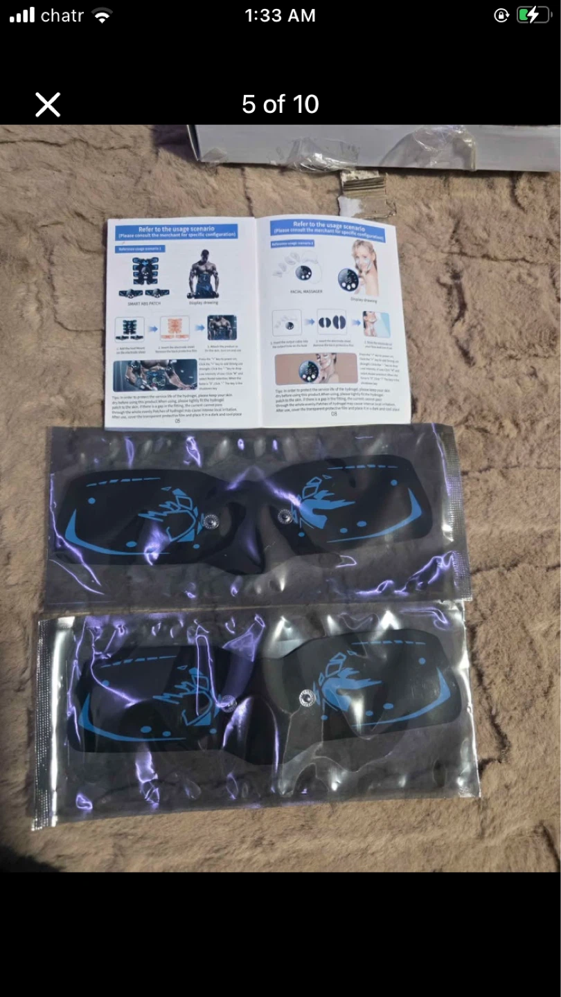 EMS Muscle Stimulator Electrode Pads with Control Units - photo 4