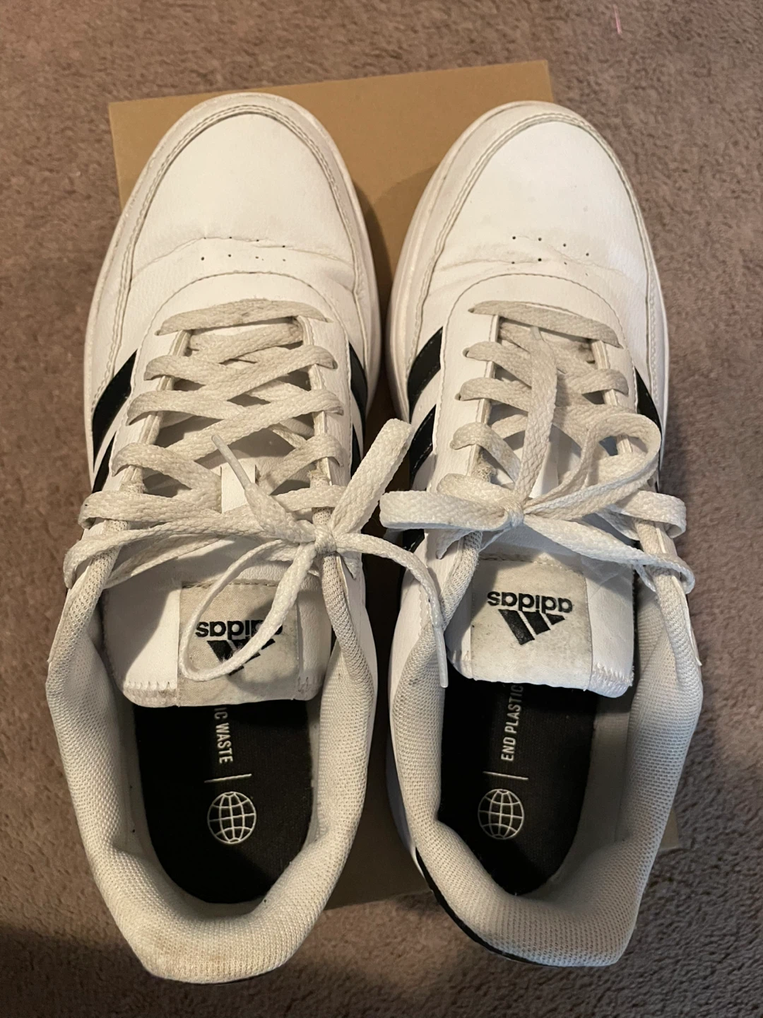 Adidas White Black Sneakers