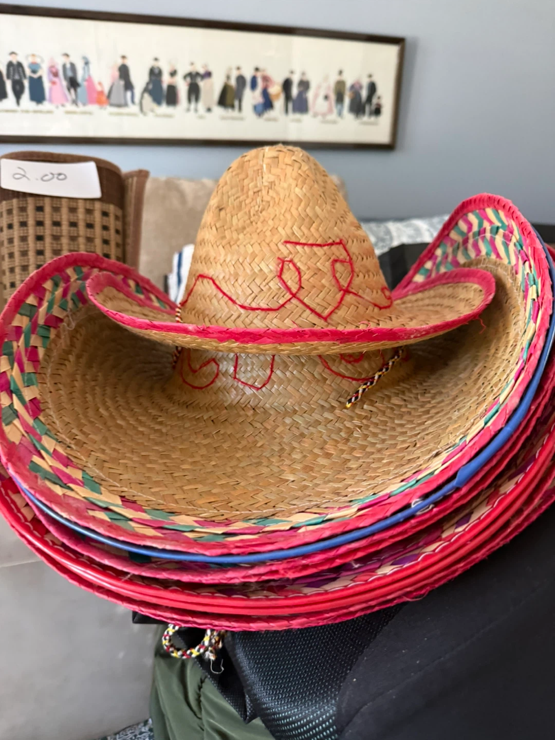 Sombrero Hats - Set of 4