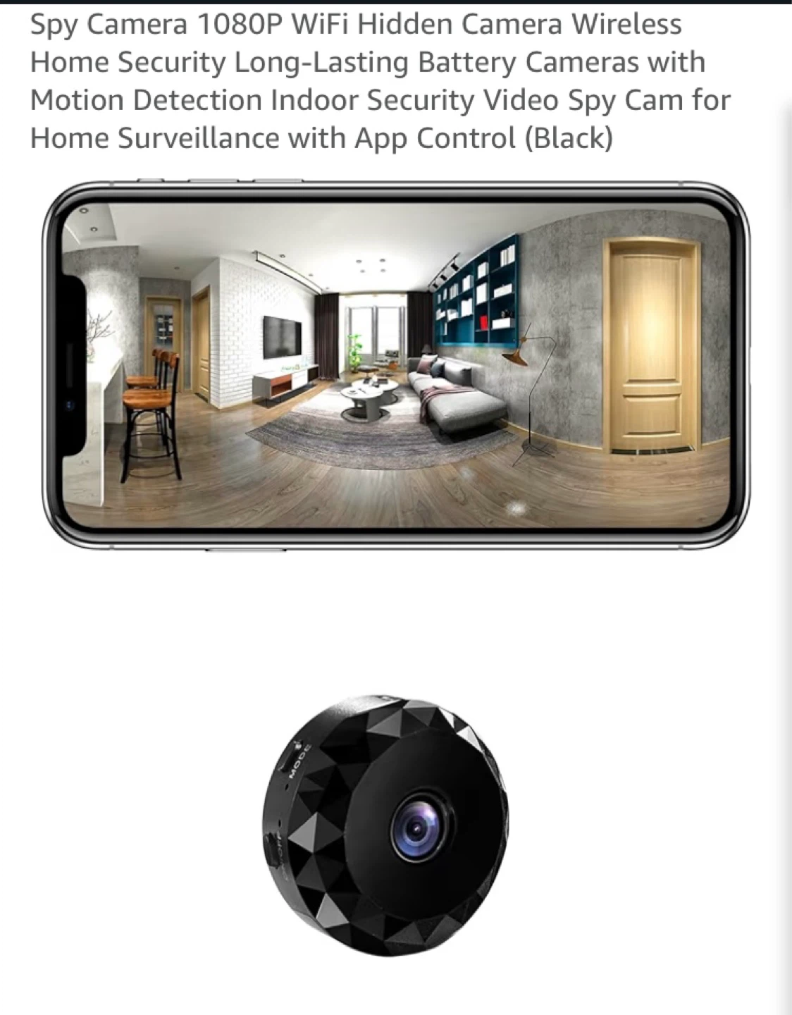 Spy Camera 1080P WiFi Hidden Camera