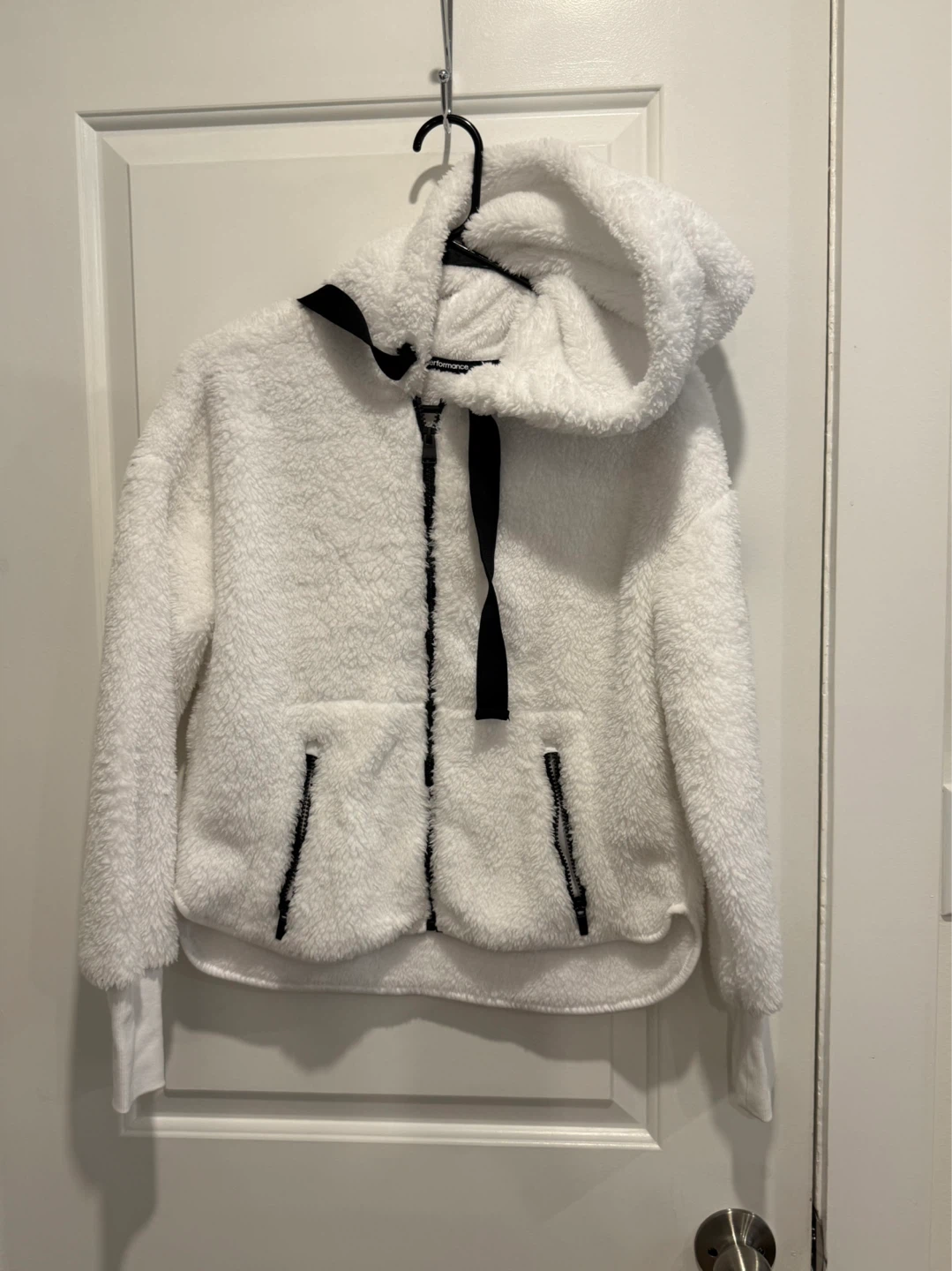 Calvin Klein Performance White Fleece Hoodie - XS - photo 2