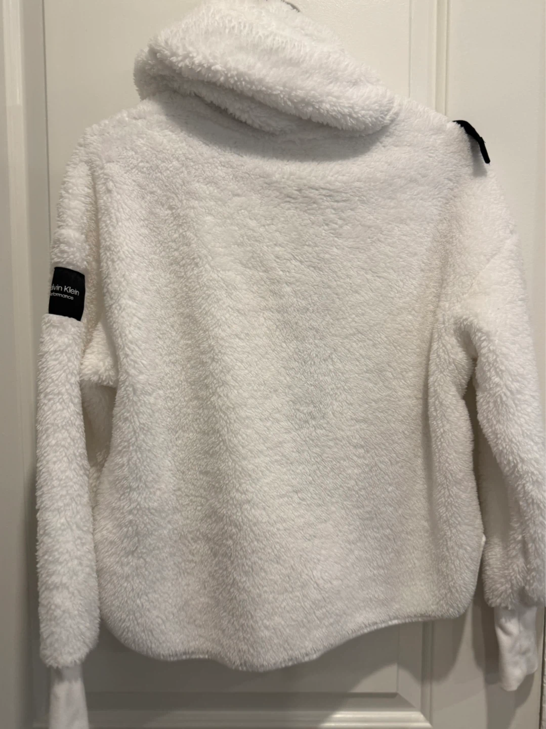 Calvin Klein Performance White Fleece Hoodie - XS - photo 3