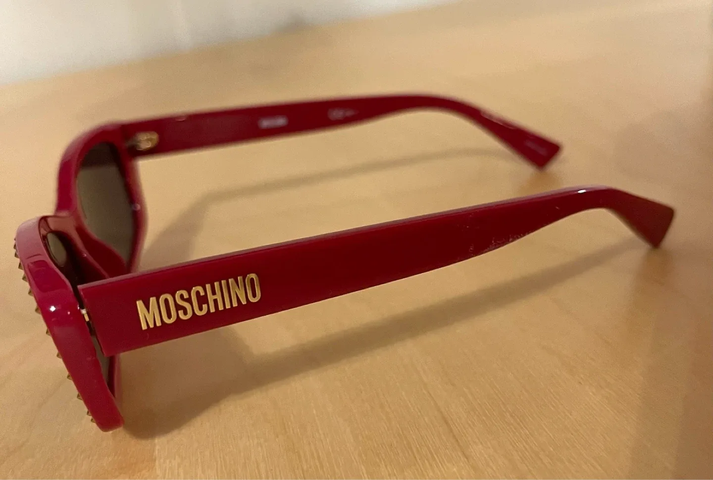 Moschino Red Studded Sunglasses