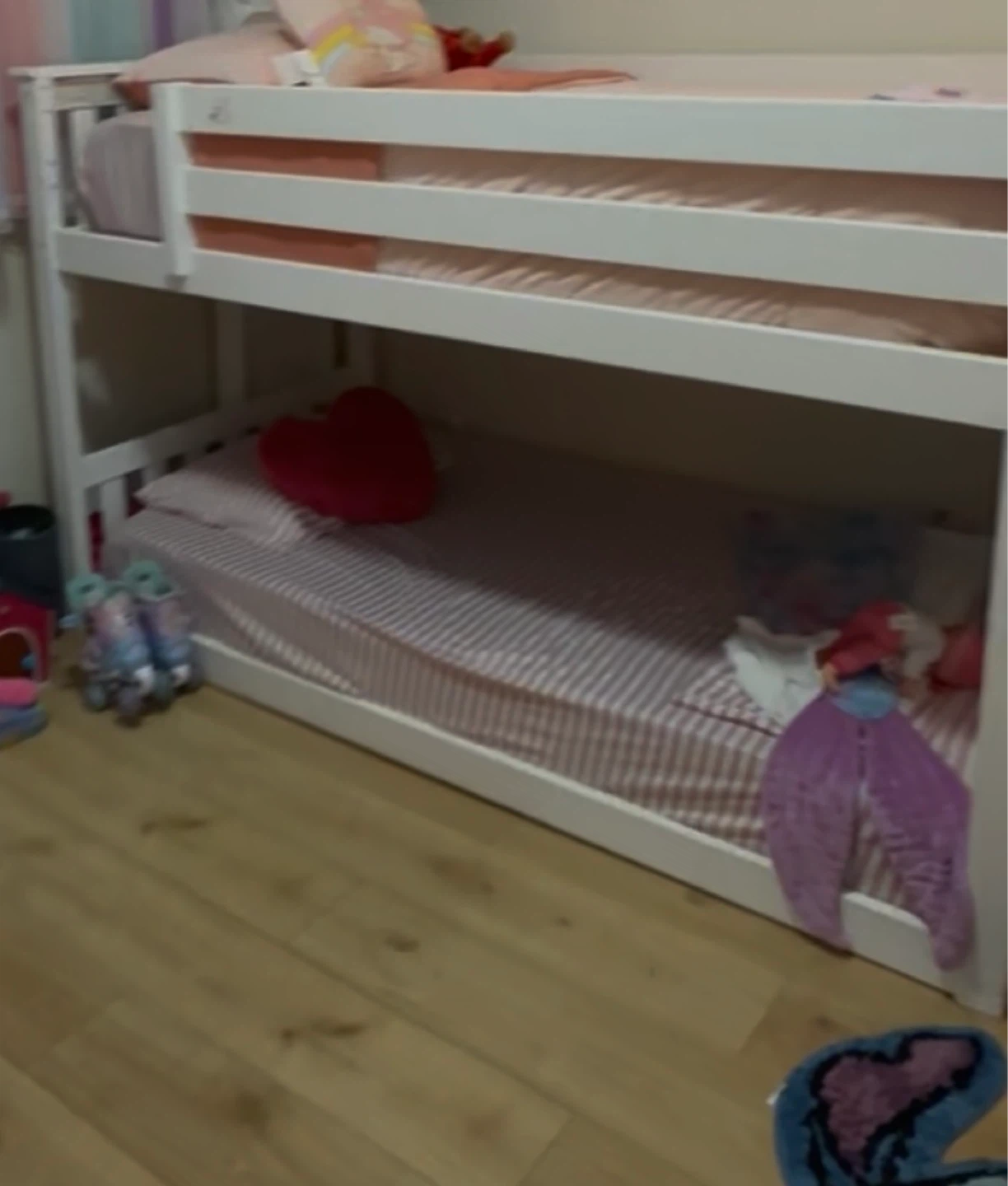 White Bunk Bed with Steps - photo 3